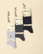 جوراب ساق بلند نخ هندی مردانه  1516 - Image 2