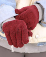 دستکش بافت رنگی زنانه 1515 - Image 5