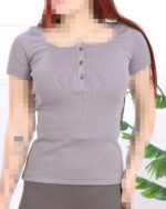 تیشرت آستین کوتاه سه دکمه فانریپ زنانه 1511