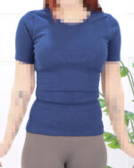 تیشرت یقه گرد پنبه ای بیسیک زنانه 1512