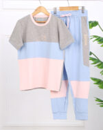 ست تیشرت پنبه ای و شلوار طرح سگ دخترانه 1509