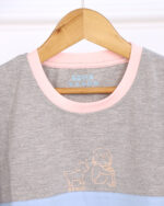 ست تیشرت پنبه ای و شلوار طرح سگ دخترانه 1509 - Image 2