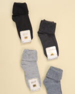 جوراب حوله ای لب برگردان زنانه 1508 - Image 6