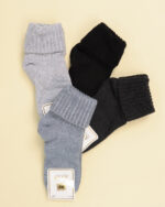 جوراب حوله ای لب برگردان زنانه 1508 - Image 5