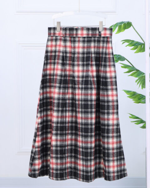 دامن پیلی دار پشمی زنانه 1553