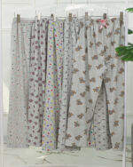 شلوار پنبه ملانژ چاپی زنانه 1497 - Image 3