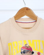 ست بلوز آستین فینگردار و شلوار کتان بچه گانه 1552 - Image 4