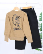 ست بلوز آستین فینگردار و شلوار کتان بچه گانه 1552 - Image 13