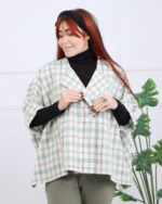 پانچو یقه آمریکایی زنانه 1545 - Image 4