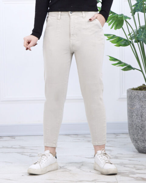 شلوار کتان مام زنانه 1543