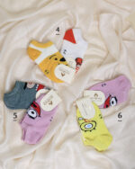 پک دو عددی جوراب مچی بچه گانه طرح دار 1487 - Image 3