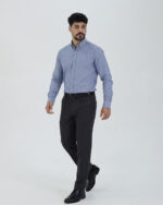 پیراهن آستین بلند شانلی کش سه مردانه 1475 - Image 2