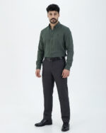 پیراهن آستین بلند شانلی کش سه مردانه 1475