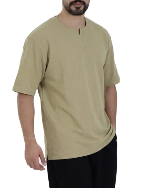 تیشرت یقه کوبایی جودون مردانه 1591