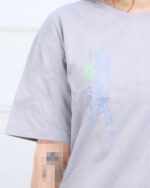 ست تیشرت و شلوار طرح سه زنانه 1562 - Image 3