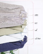 پیراهن لینن راه راه آستین بلند مردانه 1565 - Image 3