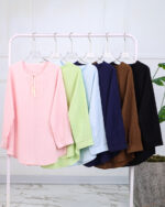 تونیک یقه کوبایی زنانه 1571 - Image 2