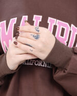 بلوز دورس دو نخ لش تکه دوزی زنانه 1580 - Image 4