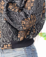 بامبر جکت سنتی گلدوزی دار کلاهدار زنانه  1581 - Image 5