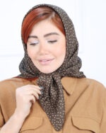 روسری مینی چاپی خال خالی زنانه 1598