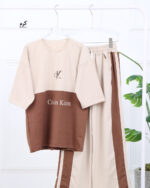 ست تیشرت و شلوار گلکسی چاپی ck زنانه 1595 - Image 11