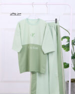 ست تیشرت و شلوار گلکسی چاپی ck زنانه 1595 - Image 10