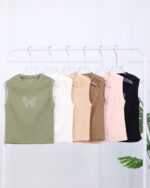 کراپ آستین حلقه ای زنانه پروانه 1594 - Image 2