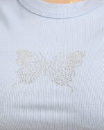 کراپ آستین حلقه ای زنانه پروانه 1594 - Image 4