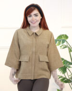 شومیز زنانه آزادی جلو زیپدار 1608 - Image 7