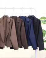 ست کت و شلوار یقه آمریکایی زنانه 1610 - Image 3