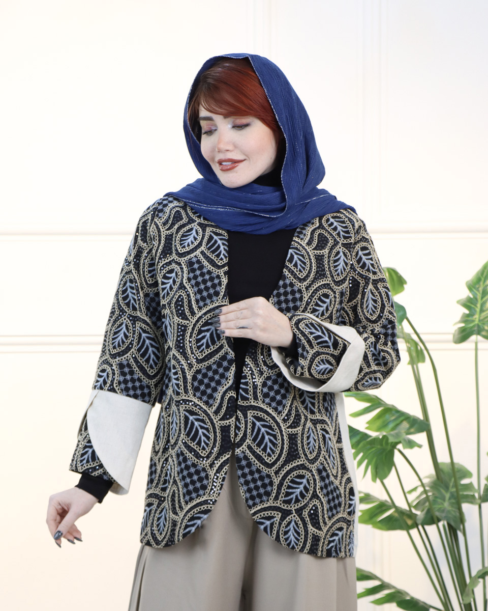 IMG_0898 کت نچرال سوزن دوزی زنانه 1624 - Image 1