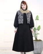 ست کت و سارافون ژاکارد زنانه 1611