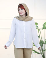 شومیز بیسیک زنانه سفید 1621 - Image 2