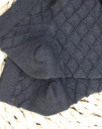 جوراب مچی زنانه مشکی ساده 1629 - Image 2