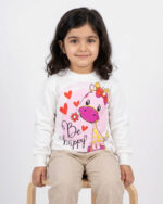 بلوز آستین بلند چاپی بچگانه 1639 - Image 2