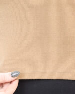 کراپ یقه ضربدری زنانه 1647 - Image 4