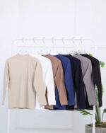 کراپ یقه سه سانتی زنانه کبریتی 1648 - Image 3