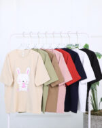 تیشرت لانگ طرح خرگوش زنانه 1652 - Image 6