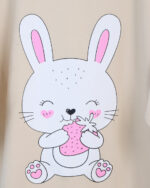 تیشرت لانگ طرح خرگوش زنانه 1652 - Image 5