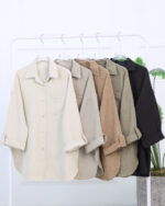 شومیز جلو جیب دار زنانه 1653 - Image 2