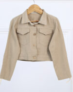 ست کت و سارافون کتان دخترانه 1658 - Image 7