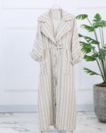 کفتان کمرکش راه راه زنانه 1659 - Image 8