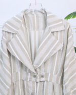 کفتان کمرکش راه راه زنانه 1659 - Image 9