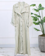 کفتان کمرکش راه راه زنانه 1659 - Image 6