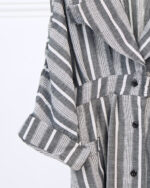 کفتان کمرکش راه راه زنانه 1659 - Image 4