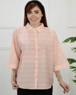 شومیز زنانه راه راه ساغر 1672 - Image 7