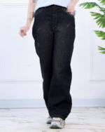 شلوار جین بگ زنانه کمرکش 1687 - Image 4