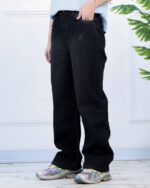 شلوار جین بگ زنانه کمرکش 1687