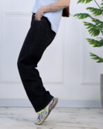 شلوار جین بگ زنانه کمرکش 1687 - Image 2