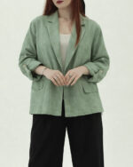 مانتو یقه شالی دوجیب شانتون زنانه 1660